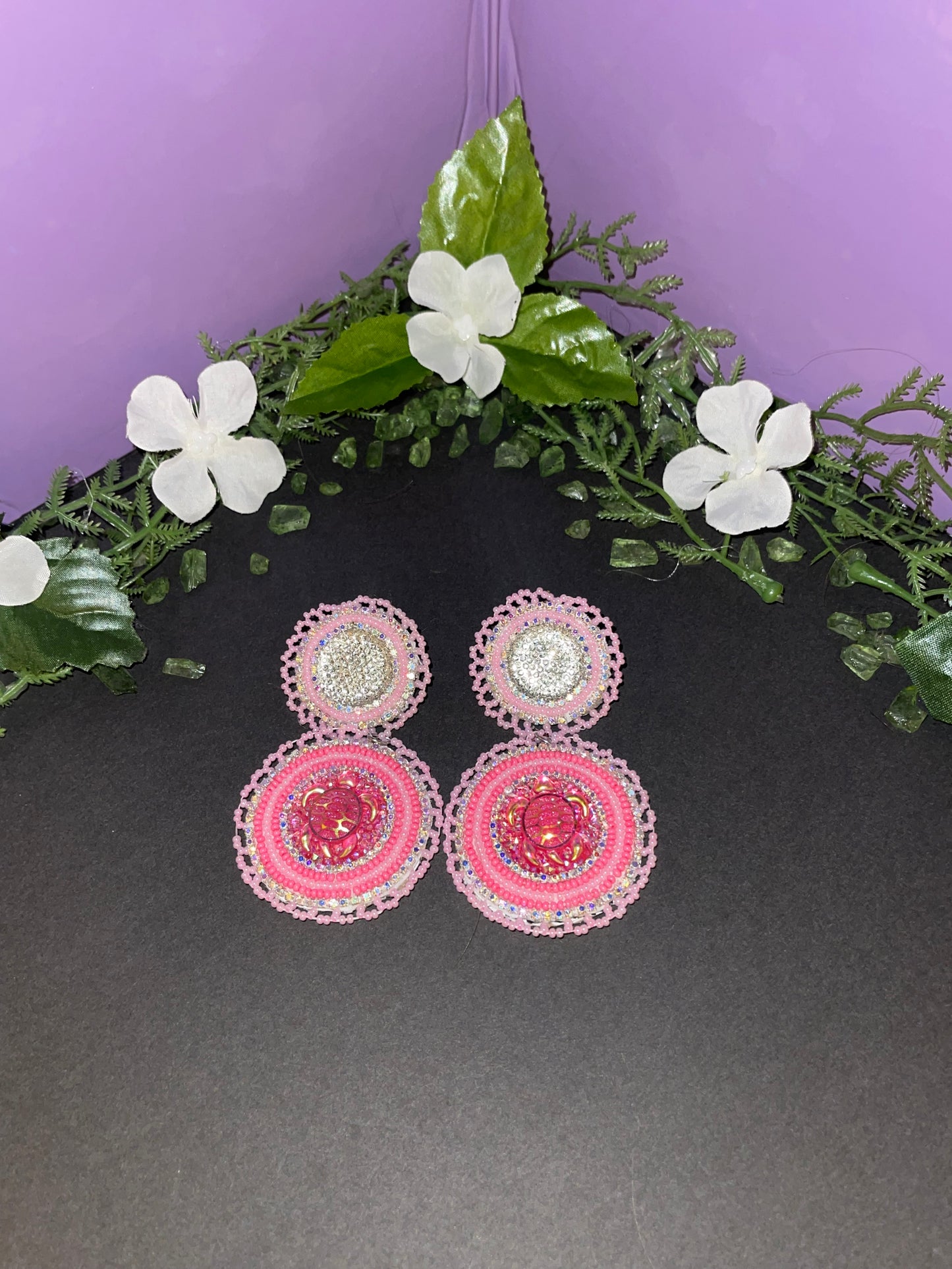 PRETTY IN PINK EARRINGS